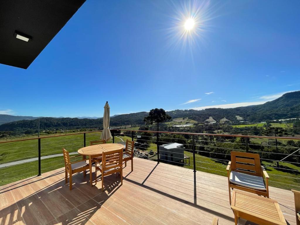 Casa Por Do Sol Com Banheira De Hidromassagem Villa Urubici Bagian luar foto