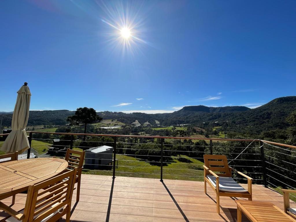 Casa Por Do Sol Com Banheira De Hidromassagem Villa Urubici Bagian luar foto